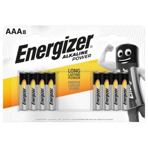 Baterie Energizer Alkaline Power Micro AAA, 8 sztuk