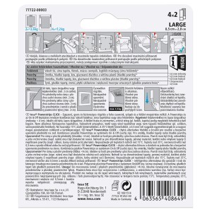 Tesa Powerstrips CLICK, samoprzylepne haczyki do obrazów, 4x2 Large, do ramek do 1,5 kg.