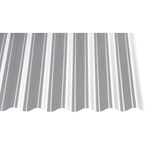 Przezroczysta płyta profilowa PVC Sinus 76/18, grubość 0,8 mm, 3000x900 mm, do pokryć dachowych z tworzyw sztucznych.