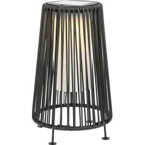 Lampa solarna stojąca AVIANO kosz wys. 35 cm IP44 czarna