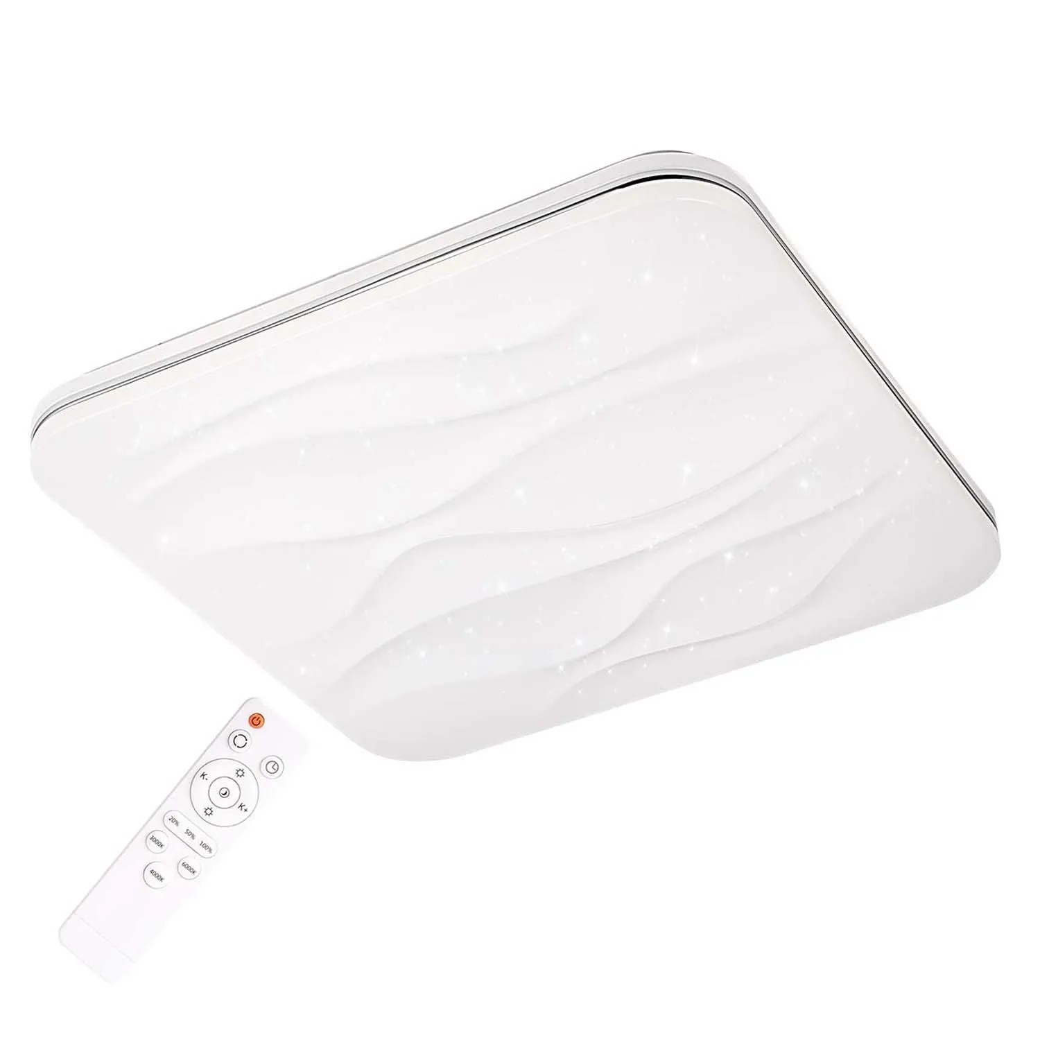 Goldlux Plafon LED DESERT z pilotem 72W 3000-6000K 8000lm 43x43 cm