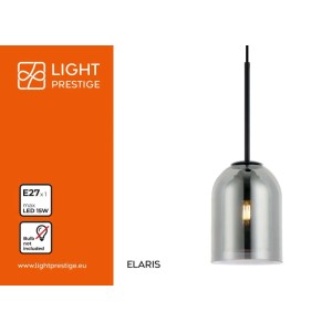 Light Prestige Lampa wisząca ELARIS 1xE27 max. 15W smoked
