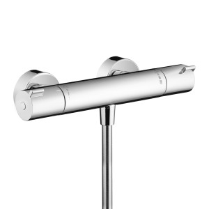Hansgrohe MyFox natynkowy termostat prysznicowy, chrom, z dwoma pokrętłami.