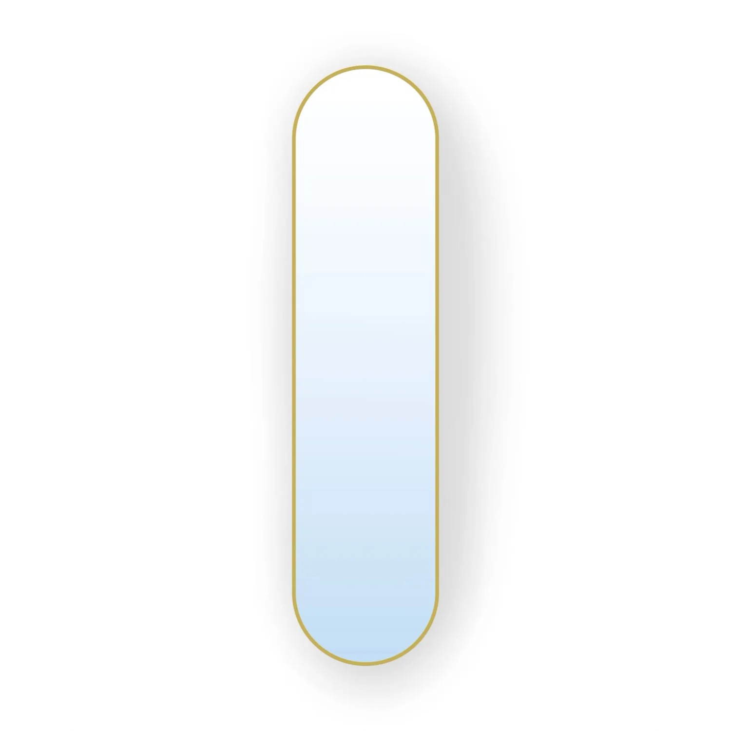 Lustro Pastille Złote Oval 155x40