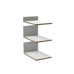 Półka ścienna t.b.t. z trzema półkami, biała.