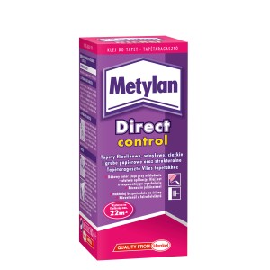 Metylan Direct Control Rollkleister 200g do tapet flizelinowych z różową kontrolą nakładania.