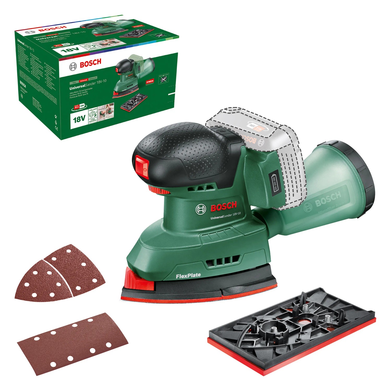 Bosch Szlifierka uniwersalna Universal Sander 18V-10