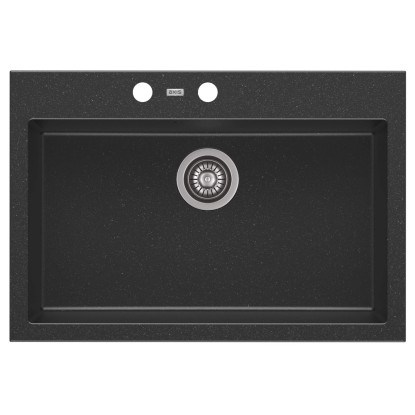 Zlewozmywak A-Point 6 1-kom. czarny 73x50 cm