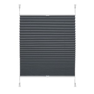 Szara roleta t.b.t. do okien, widok szczegółowy.