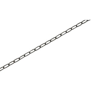 Czarny łańcuch ozdobny, kwadratowy, 2x2 mm, sprzedawany na metry do dekoracji.