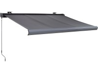 Markiza BAYVILLE LED szara - 4 x 2,5 m