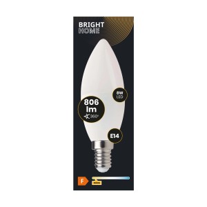 t.b.t. Żarówka LED E14, 8W, 806 Lumenów, 3000K.