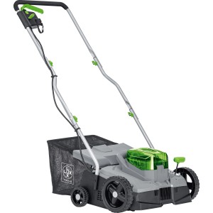 Elektryczny wertykulator Lux A-VL-2x20/36, 480 W, z koszem. Do pielęgnacji trawnika.