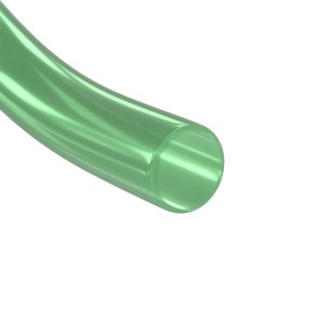 Zielony wąż ogrodowy, elastyczny i wytrzymały.