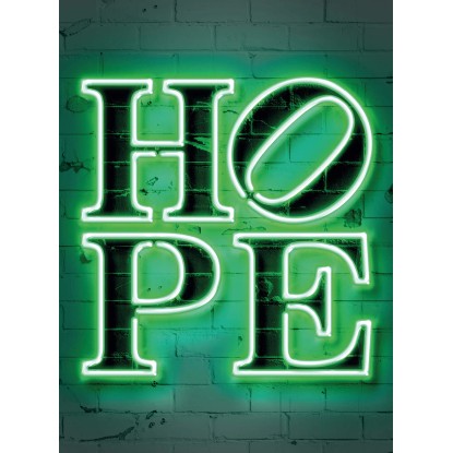 Fototapeta Neon Tube Hope 192x260 cm