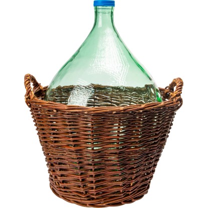 Balon do wina w koszu wiklinowym - 25 l