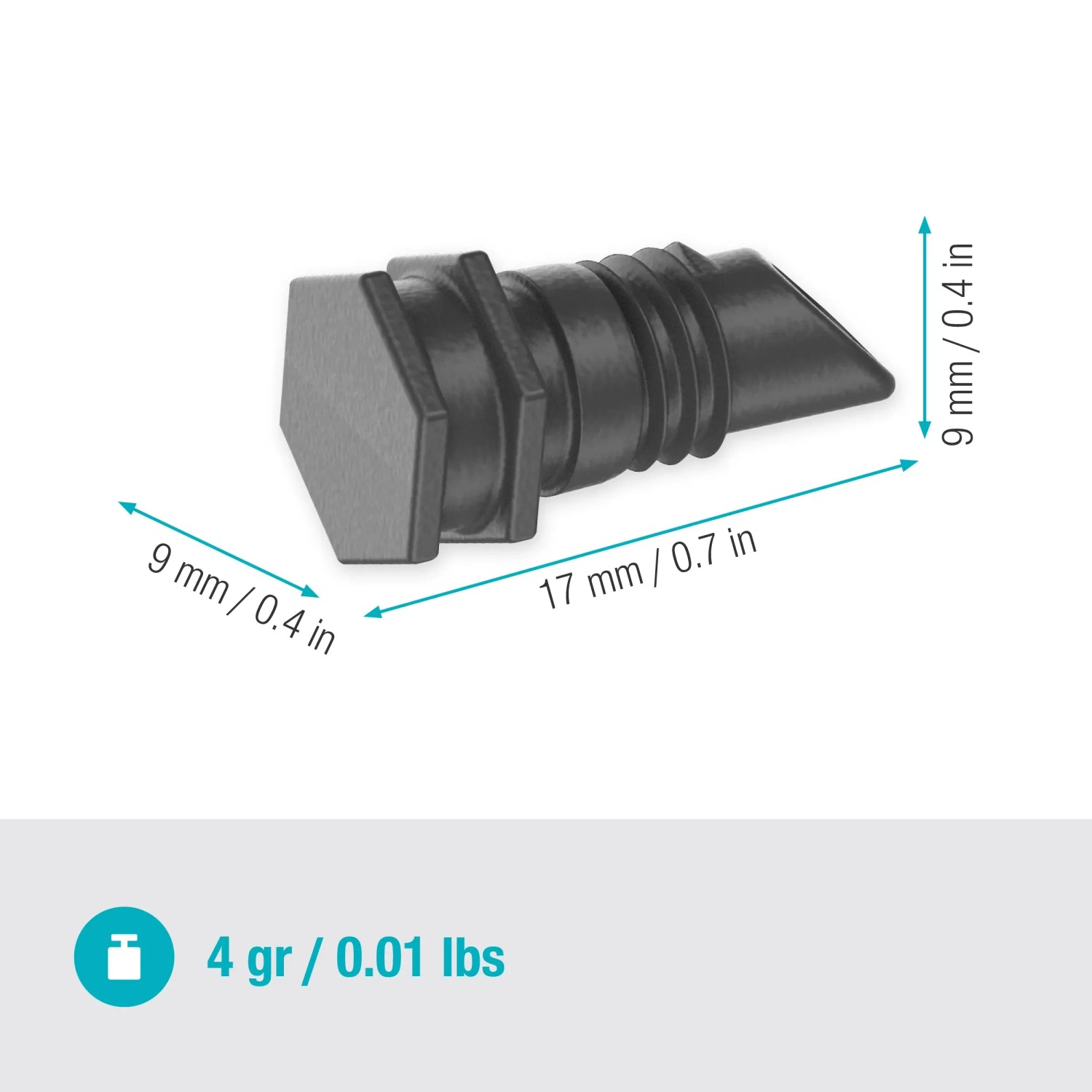 Gardena Korek zamykający 4,6 mm (3/16") do systemów Micro-Drip, 10 szt.