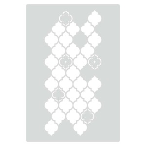 t.b.t. szablon ścienny z marokańskim wzorem do kreatywnej dekoracji ścian.