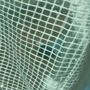 Zbliżenie siatki folii pokrycia szklarni t.b.t.