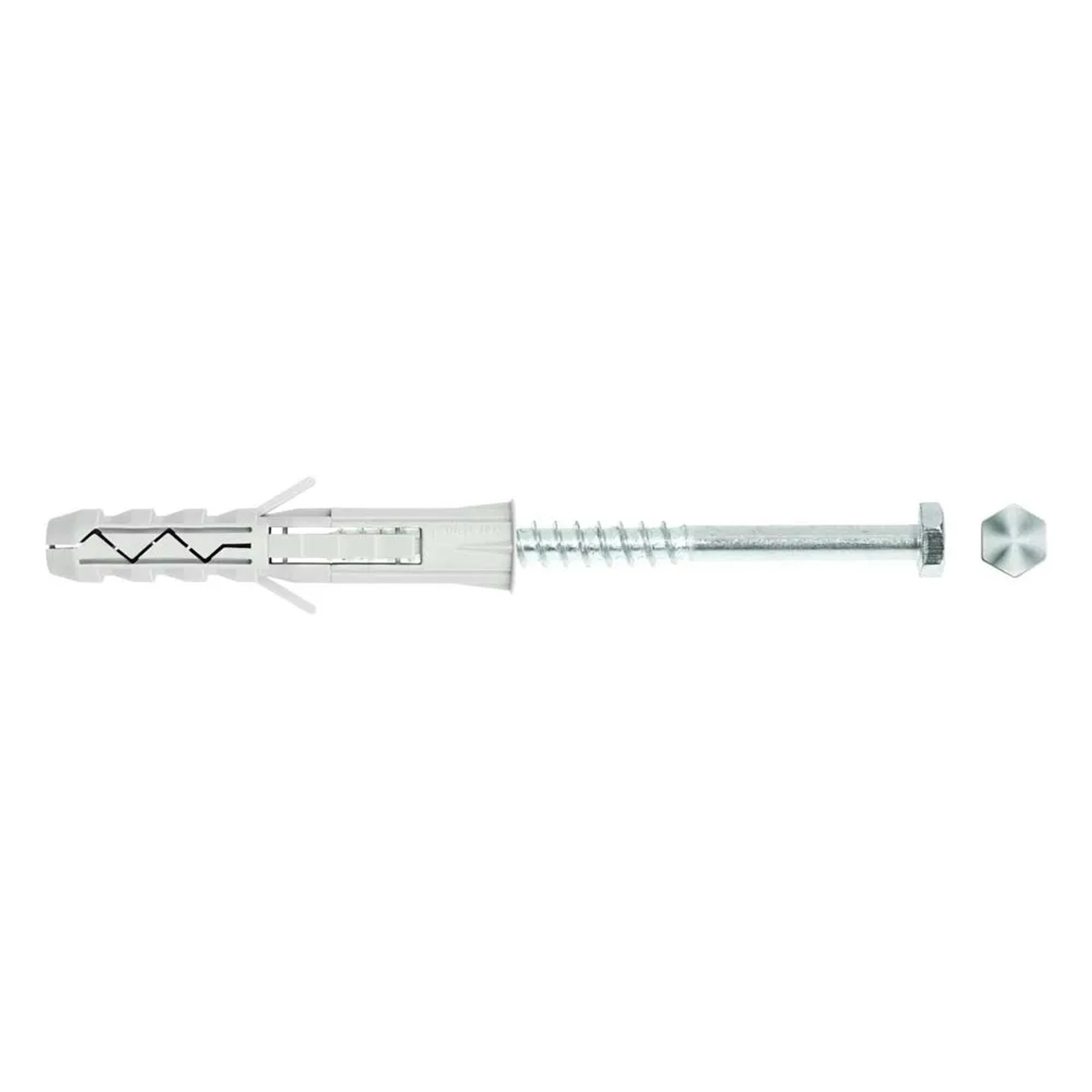 wkręt-met Kołek rozporowy z łbem 6-kątnym 12 mm x 80 mm