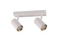 Goldlux Listwa NICEA 2xGU10 biało-złota