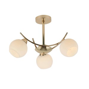 Candellux Lampa wisząca AMOS 3xE27 40W złoto-biała