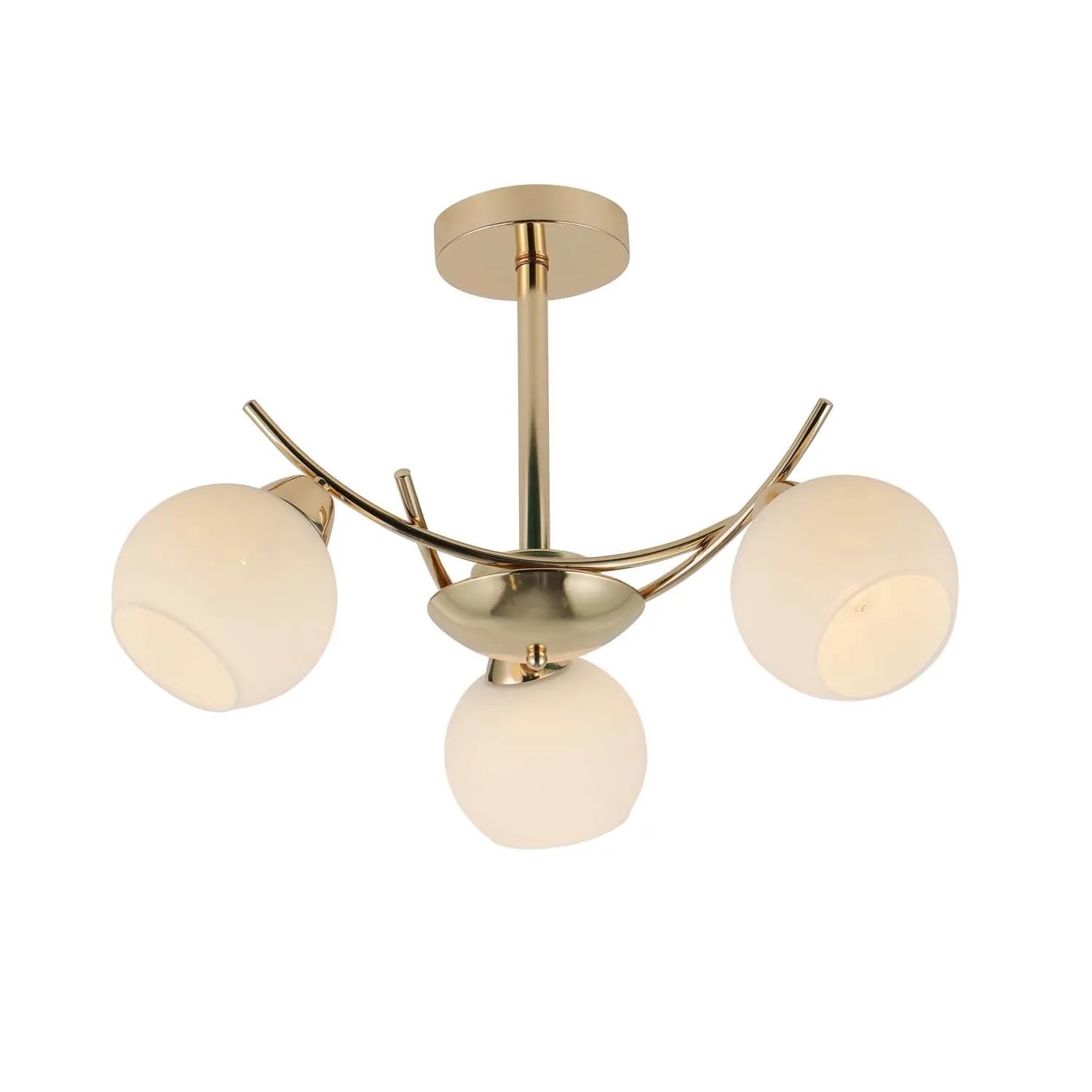 Candellux Lampa wisząca AMOS 3xE27 40W złoto-biała