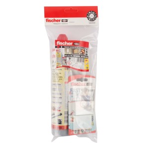 t.b.t. Zestaw Fischer do mocowania kołków, gwoździ i śrub w przezroczystym opakowaniu.