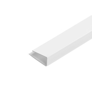 Biały profil dachowy z tworzywa sztucznego t.b.t., widok szczegółowy.