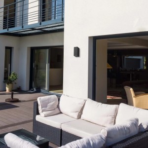 Eko-Light Kinkiet zewnętrzny BOKA 2xGU10 max. 10W LED IP44 czarny