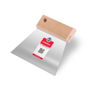 LUX Leimverteiler Classic 150 mm z drewnianą rączką i ostrzem ze stali nierdzewnej.