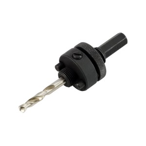 Adapter do otwornic LUX do otwornic 35-102 mm z wiertłem prowadzącym i sześciokątnym trzpieniem.