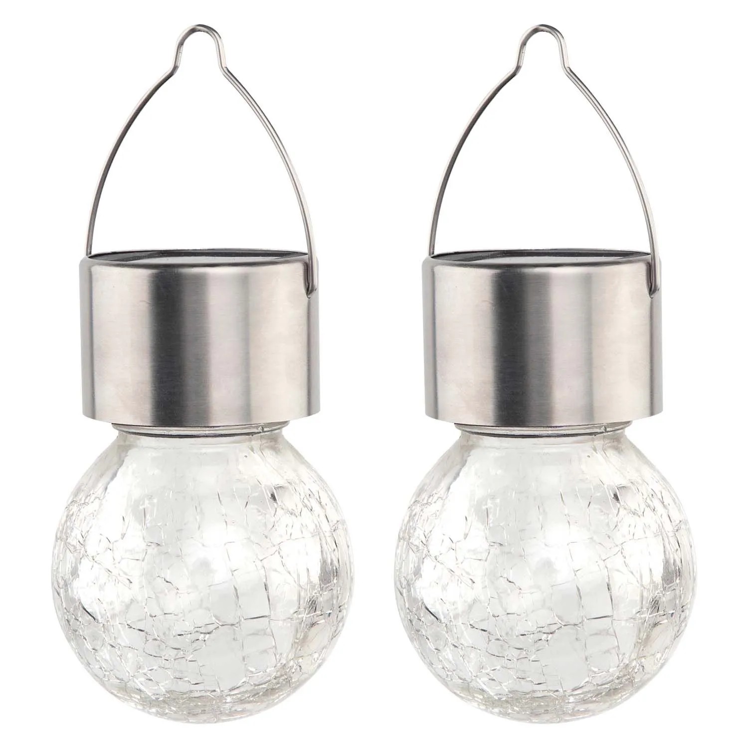 4iQ Zestaw 2 lampek solarnych podwieszanych RYSKA 1xLED