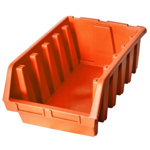 Pomarańczowy plastikowy pojemnik / organizer t.b.t.