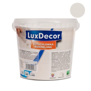 Wiadro szpachli budowlanej LuxDecor, jasnoszara. Do ścian i sufitów wewnątrz.