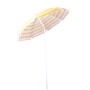 Parasol t.b.t. w żółto-białe paski na plażę lub do ogrodu.
