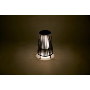 Lampa solarna stojąca AVIANO kosz wys. 35 cm IP44 czarna