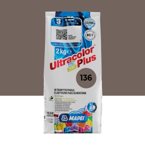 2 kg worek fugi do płytek Ultracolor Plus, kolor 136. Do płytek.