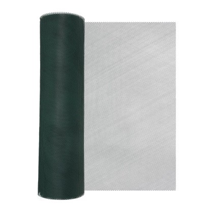 Siatka plastikowa 360 g/m2 ocz. 5 x 5 mm, khaki - 1 x 25 m