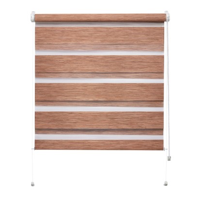 Mini roleta ZEBRA NATURE Dzień/Noc brązowa 57 cm x 150 cm