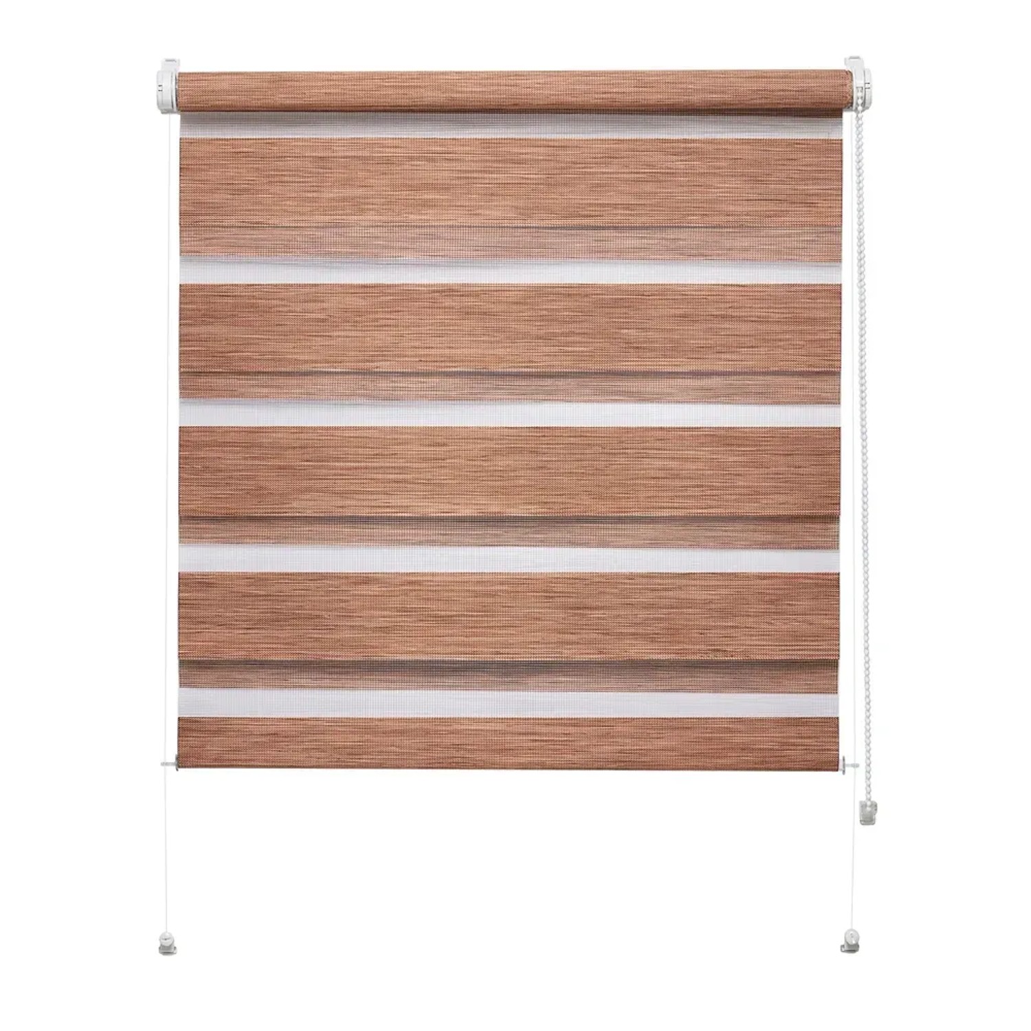 Mini roleta ZEBRA NATURE Dzień/Noc brązowa 76 cm x 150 cm