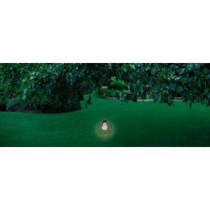 Lampa solarna wisząca OVADA ciepła biel 5LED IP44 czarna