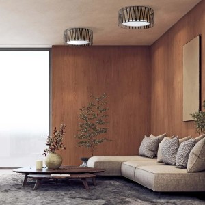 Dwie nowoczesne lampy sufitowe t.b.t. Lampy wiszące w salonie.