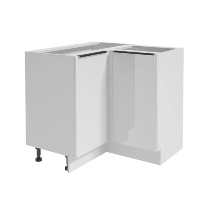 Black and White Style Szafka kuchenna dolna narożna BELLUNO biała 90 cm