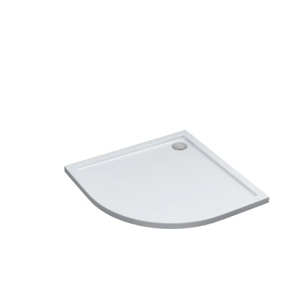 Schedpol Brodzik półokrągły Larix 80 akryl biały