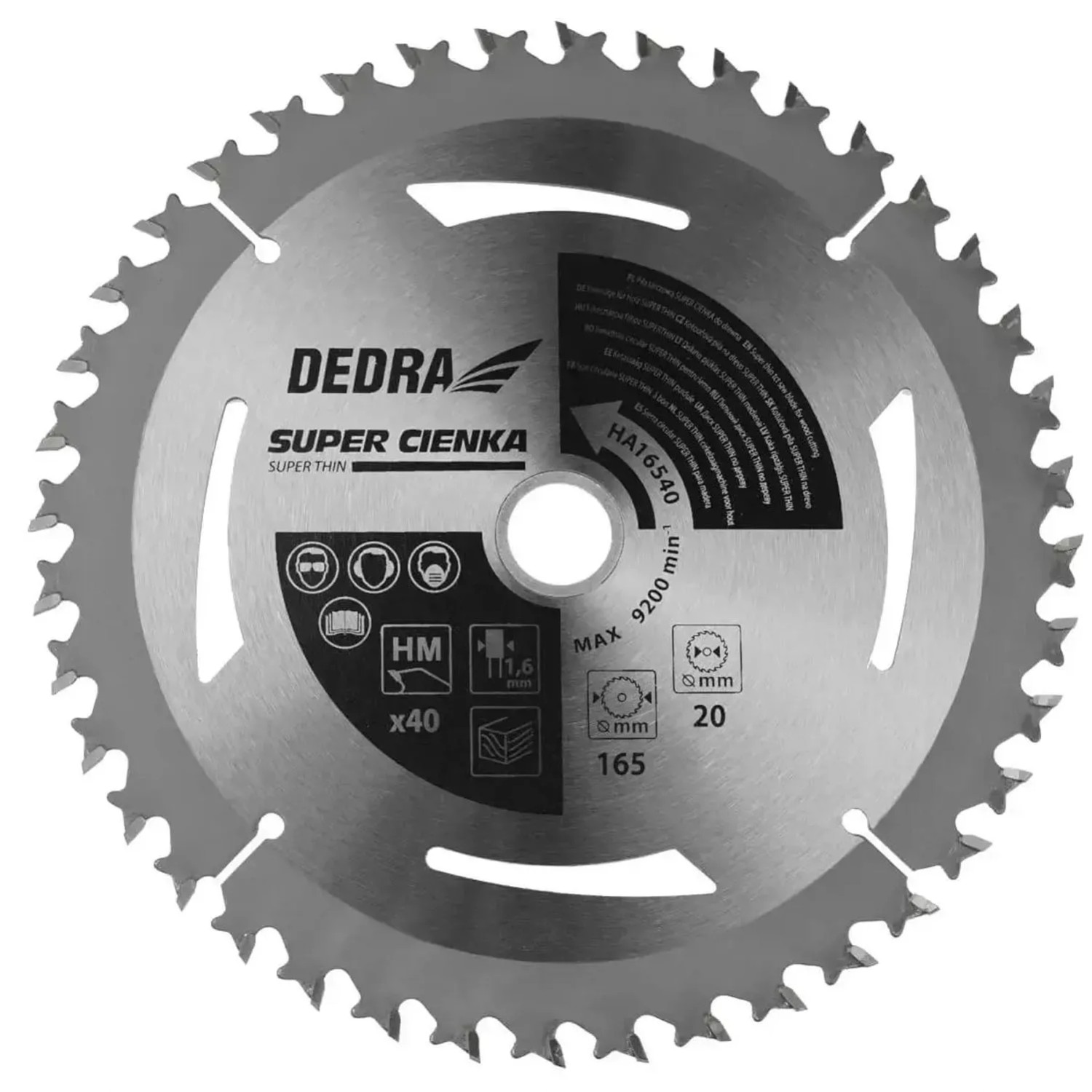 Dedra Piła tarczowa do drewna 185x16 mm 24T