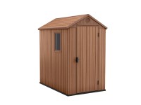 Domek ogrodowy brązowy Darwin 4 x 6 - 126 x 185 cm, wys. 205 cm