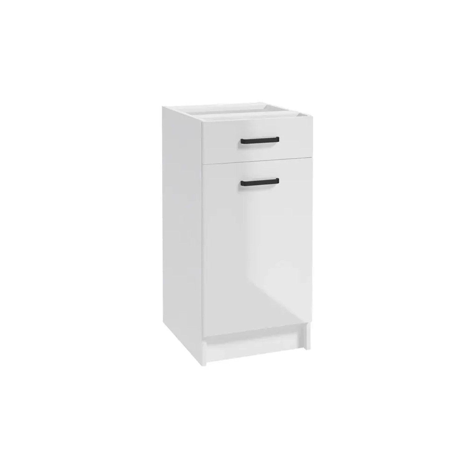 Defra Szafka kuchenna dolna NAPOLI biel/czarny 40 cm