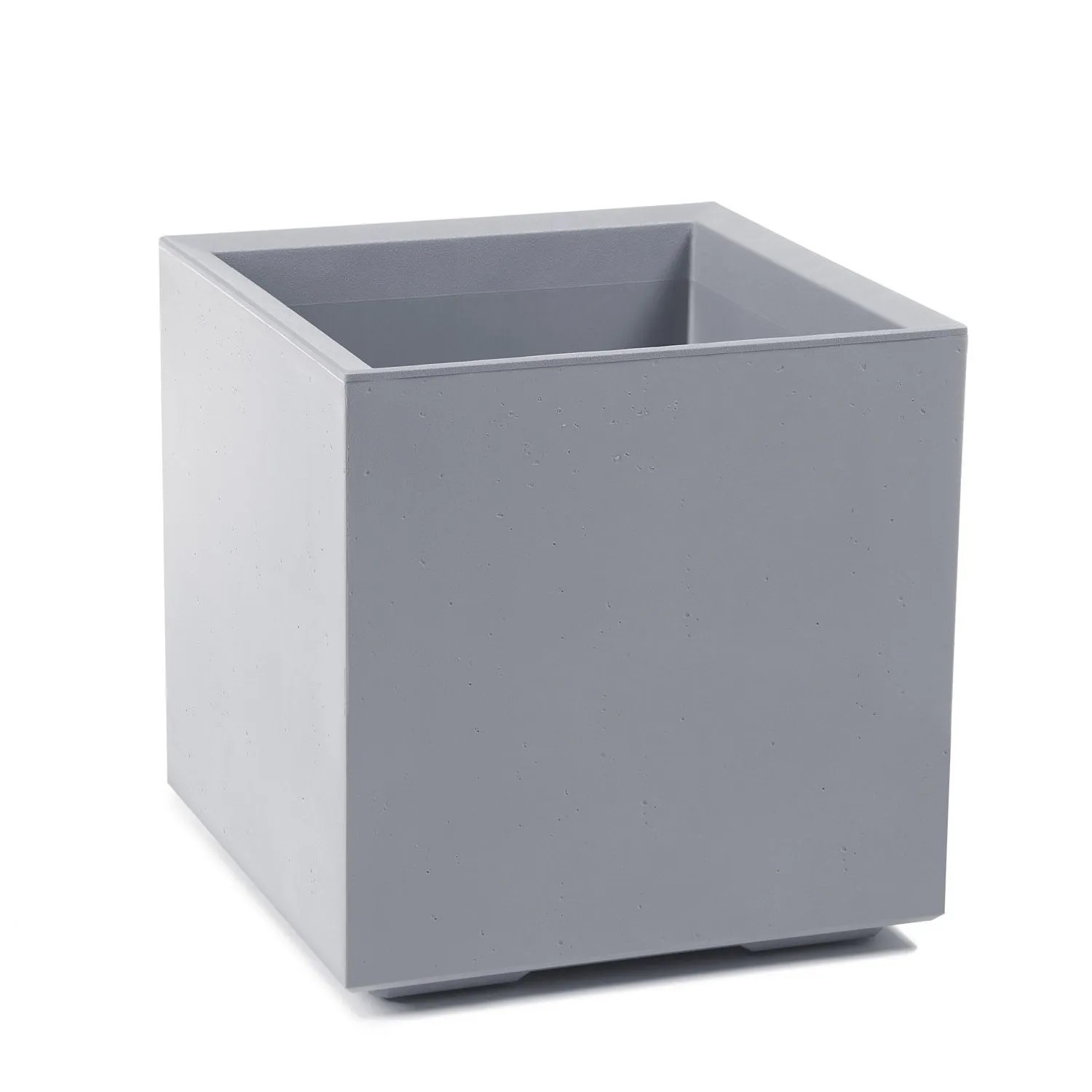 Kwietnik Karo recycled szary - 40 cm
