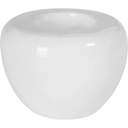 Świecznik ceramiczny biały